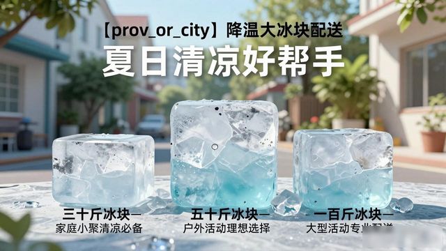 龙岗降温大冰块配送_海鲜排档降温解决方案_高温天气大冰块配送